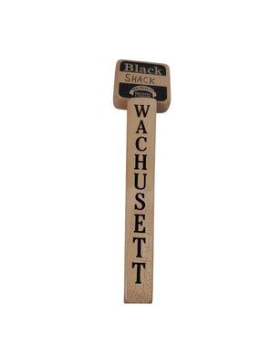 Wachusett Brewing Company Black Shack Tap Handle Vintage Wood Barware
